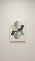 Limited Geometric Color Block in Warm Ivory